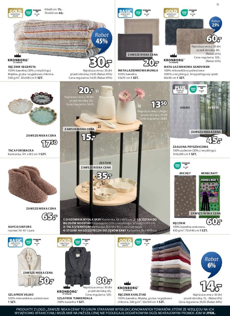 Gazetka promocyjna Jysk str. 15