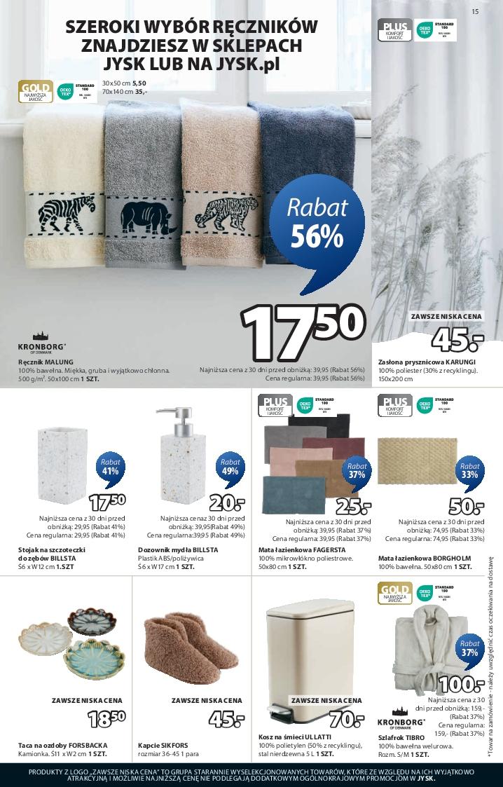 Gazetka promocyjna Jysk str. 15