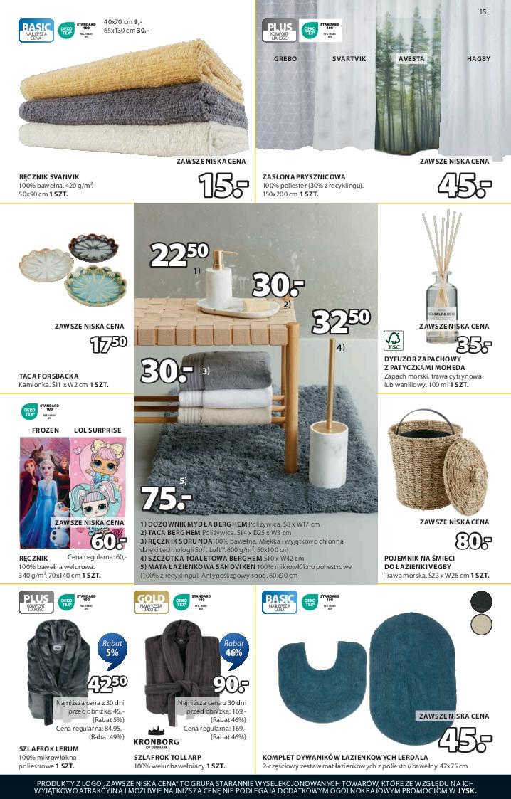 Gazetka promocyjna Jysk str. 15