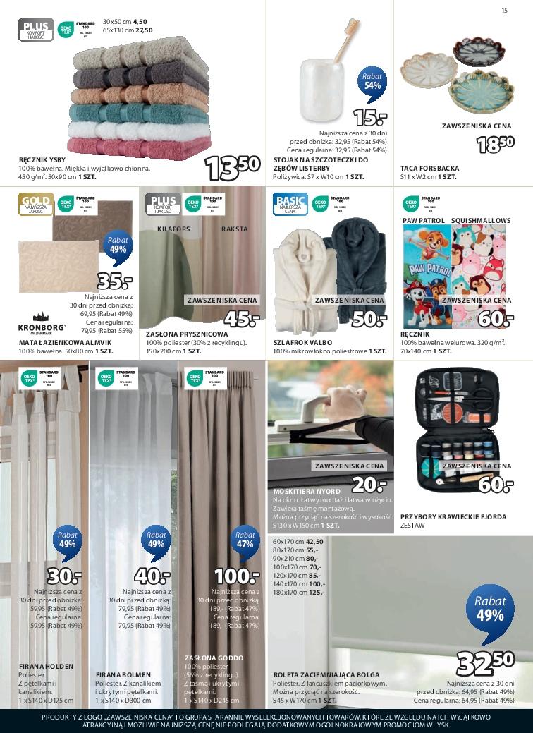 Gazetka promocyjna Jysk str. 15