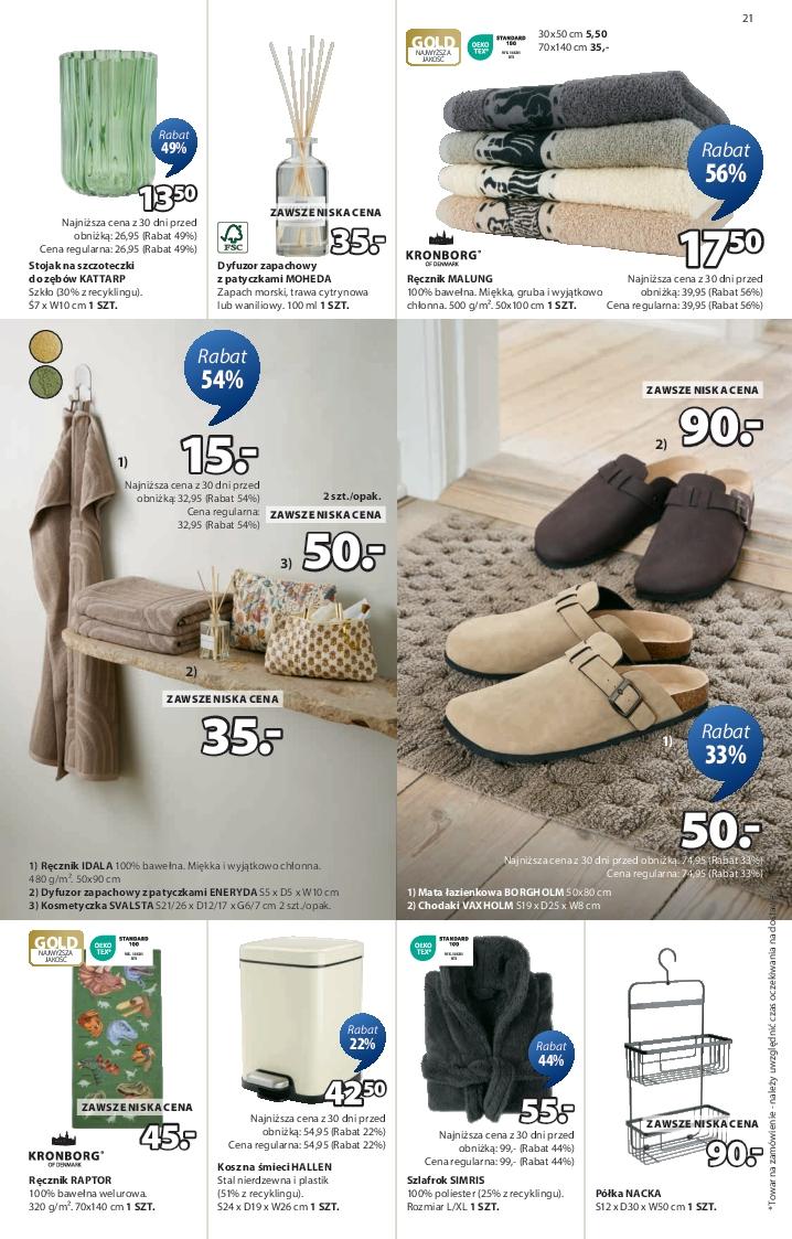 Gazetka promocyjna Jysk str. 21