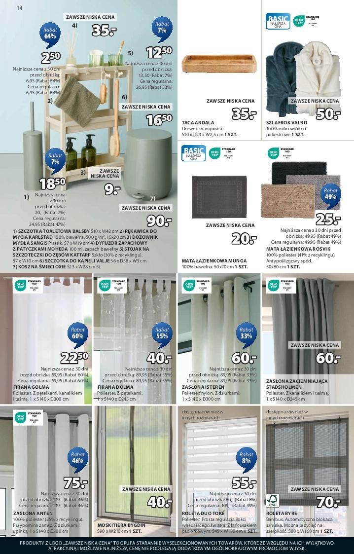 Gazetka promocyjna Jysk str. 14