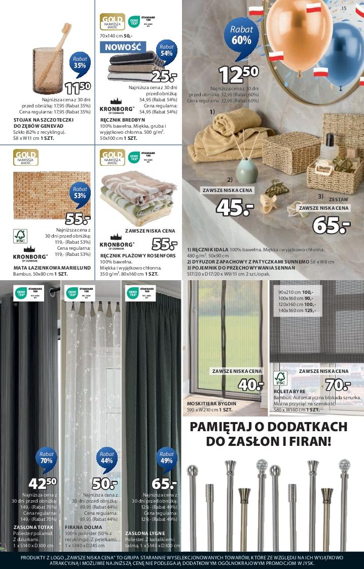 Gazetka promocyjna Jysk str. 15