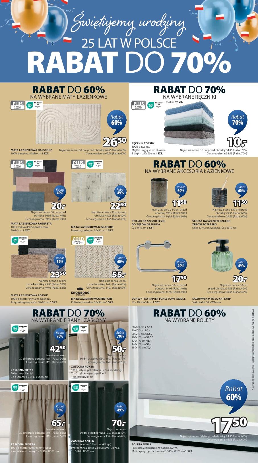 Gazetka promocyjna Jysk str. 13