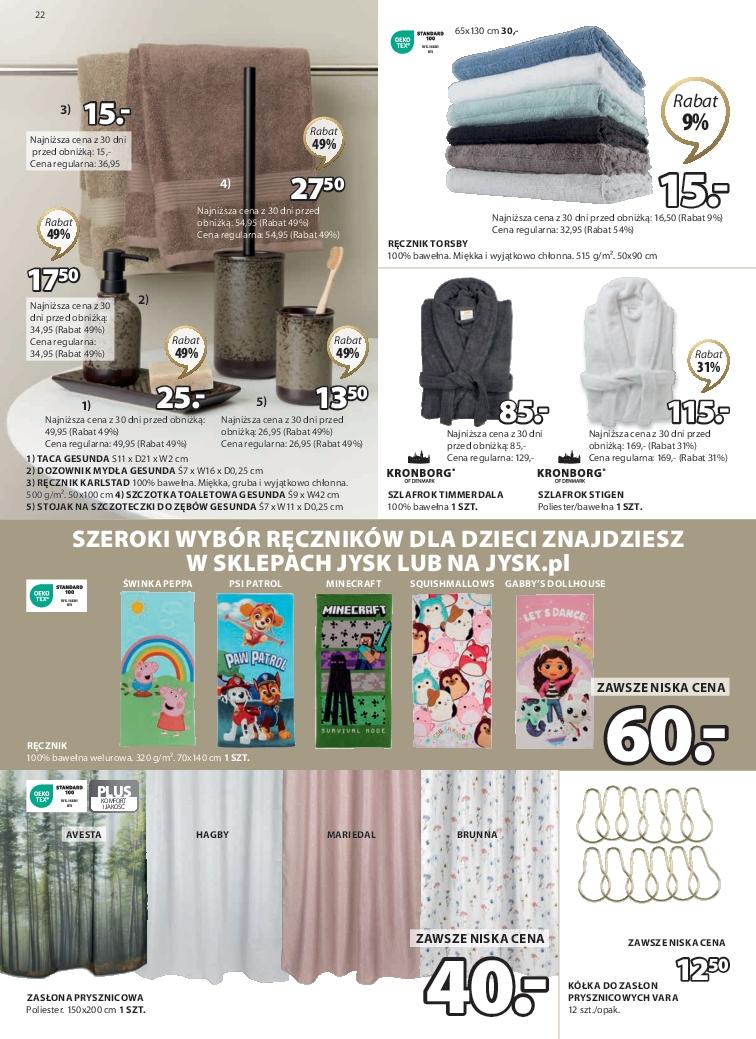 Gazetka promocyjna Jysk str. 22