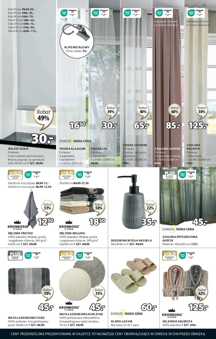 Gazetka promocyjna Jysk str. 15