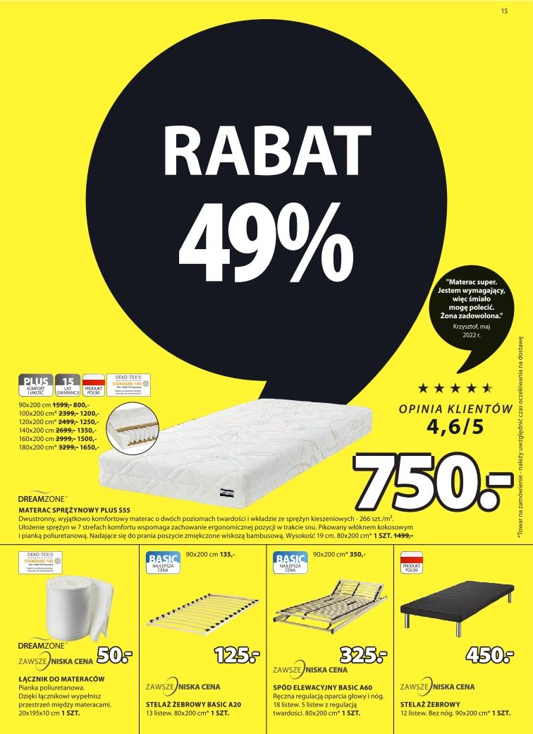 Gazetka promocyjna Jysk str. 15