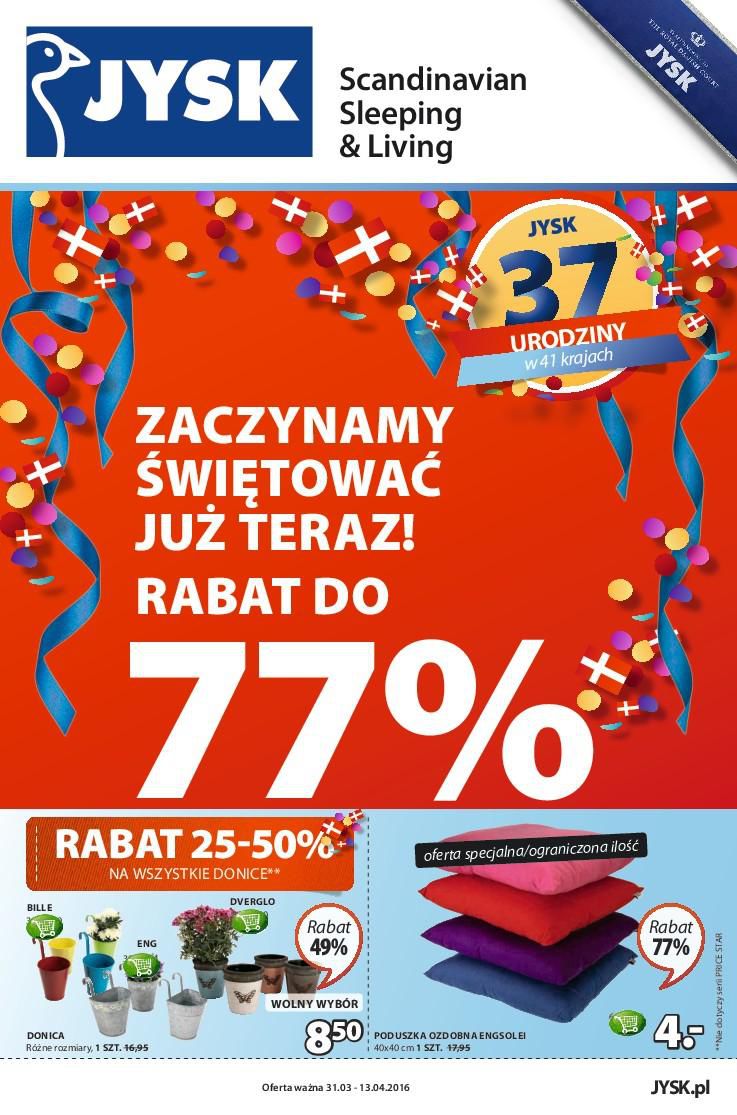 Gazetka promocyjna Jysk str. 1