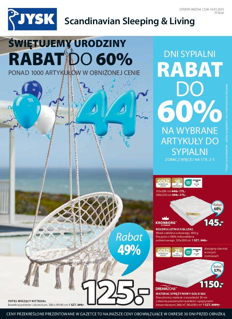 Gazetka promocyjna Jysk str. 1