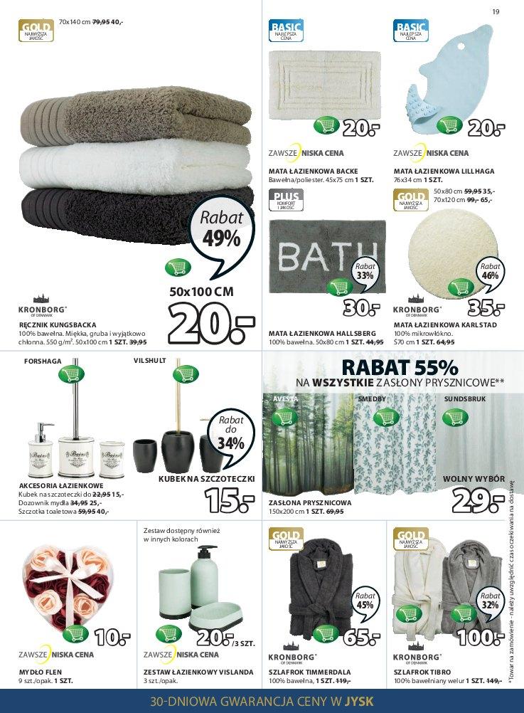 Gazetka promocyjna Jysk str. 19
