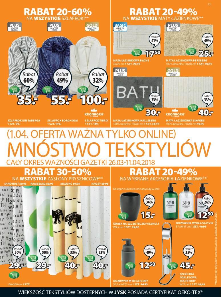 Gazetka promocyjna Jysk str. 21