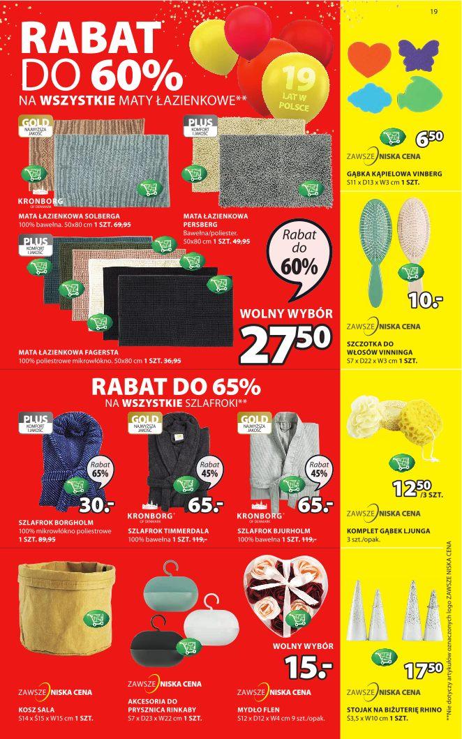 Gazetka promocyjna Jysk str. 19