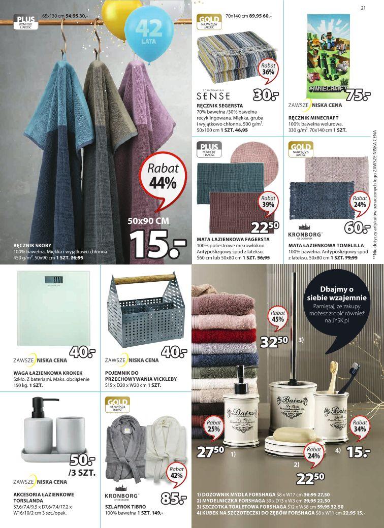 Gazetka promocyjna Jysk str. 21