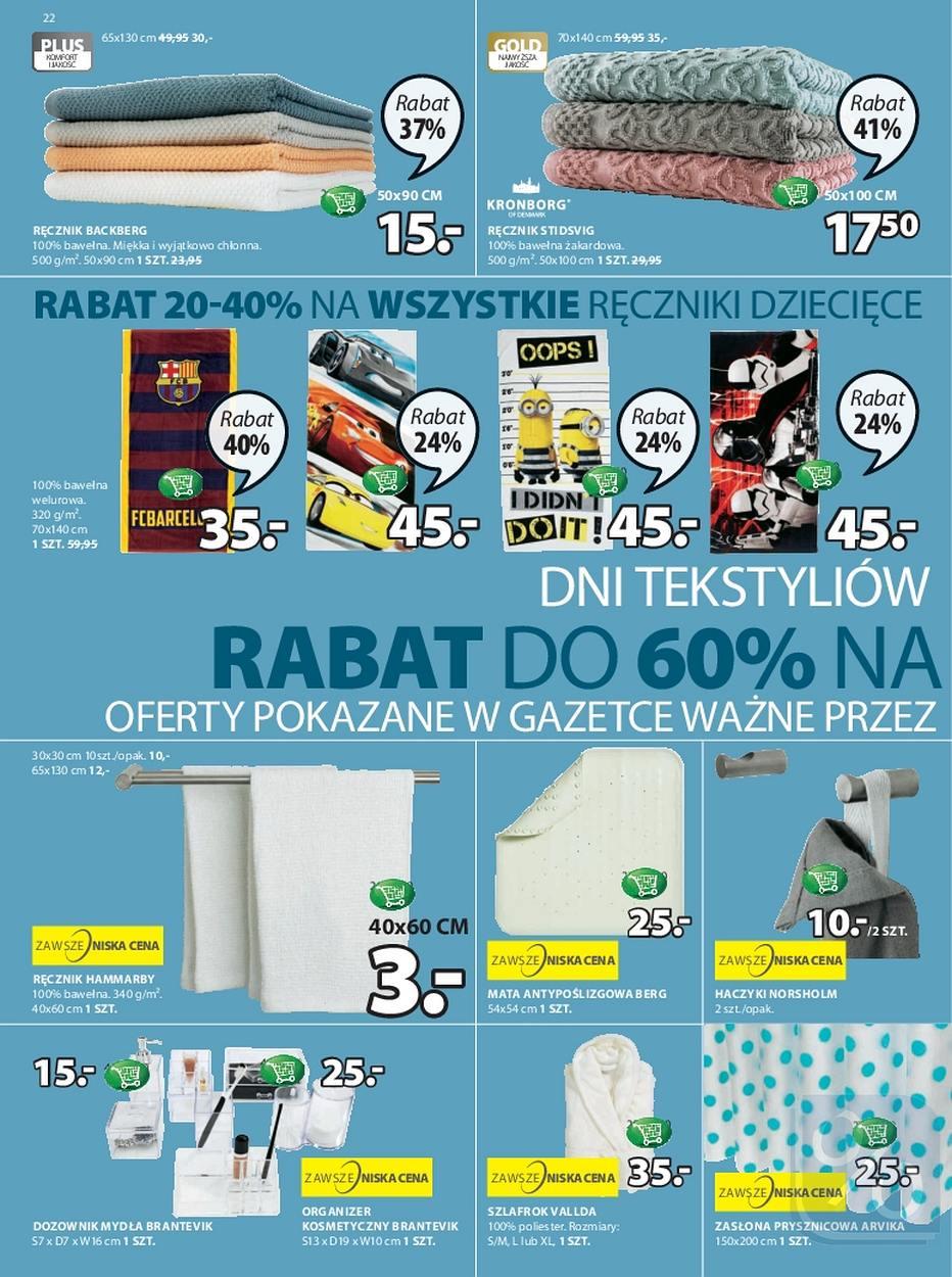 Gazetka promocyjna Jysk str. 22