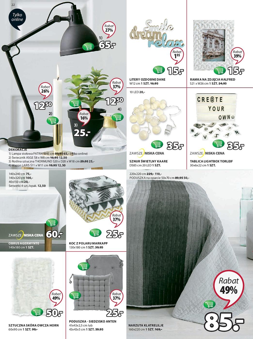 Gazetka promocyjna Jysk str. 22