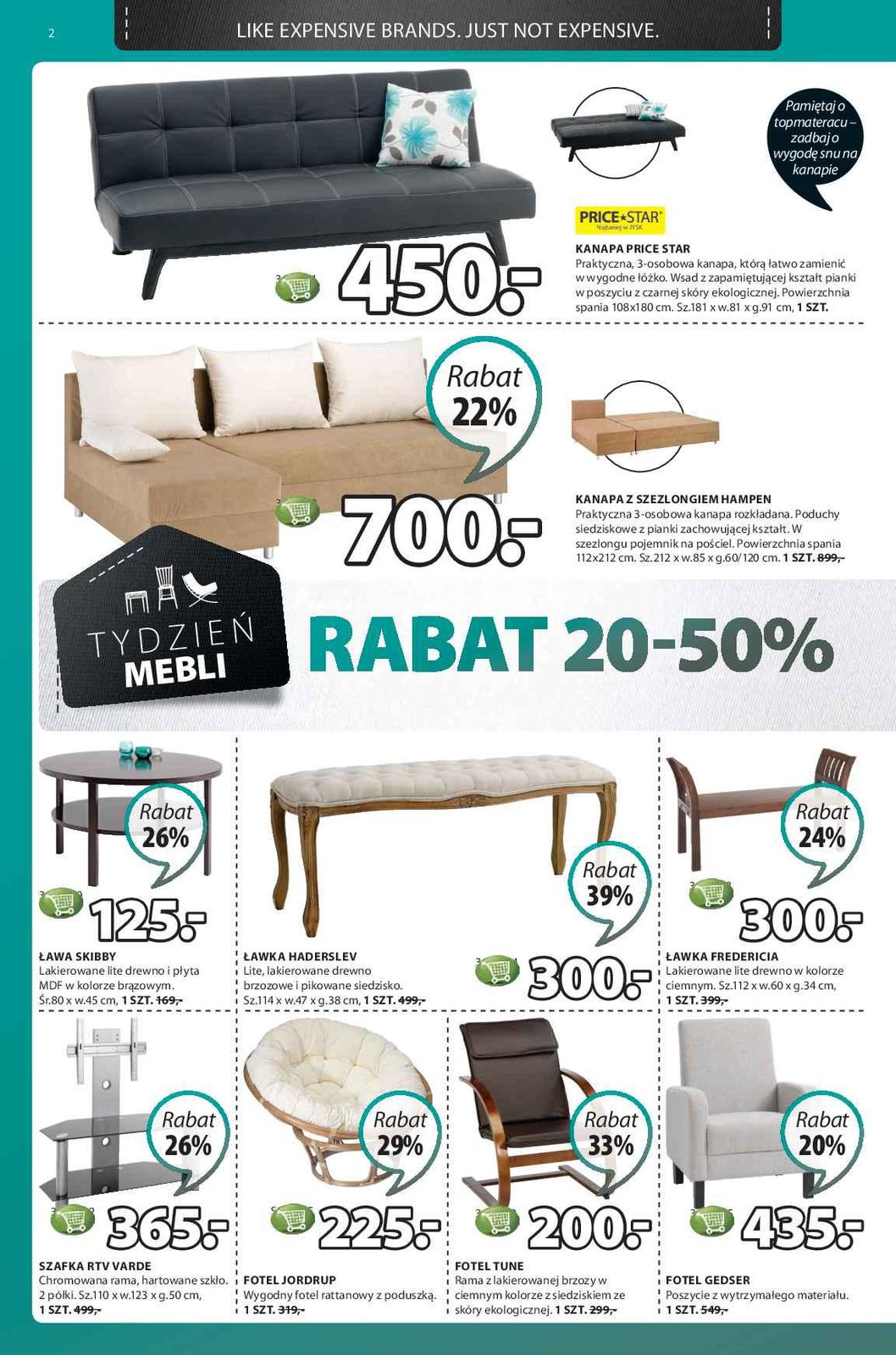 Gazetka promocyjna Jysk str. 2