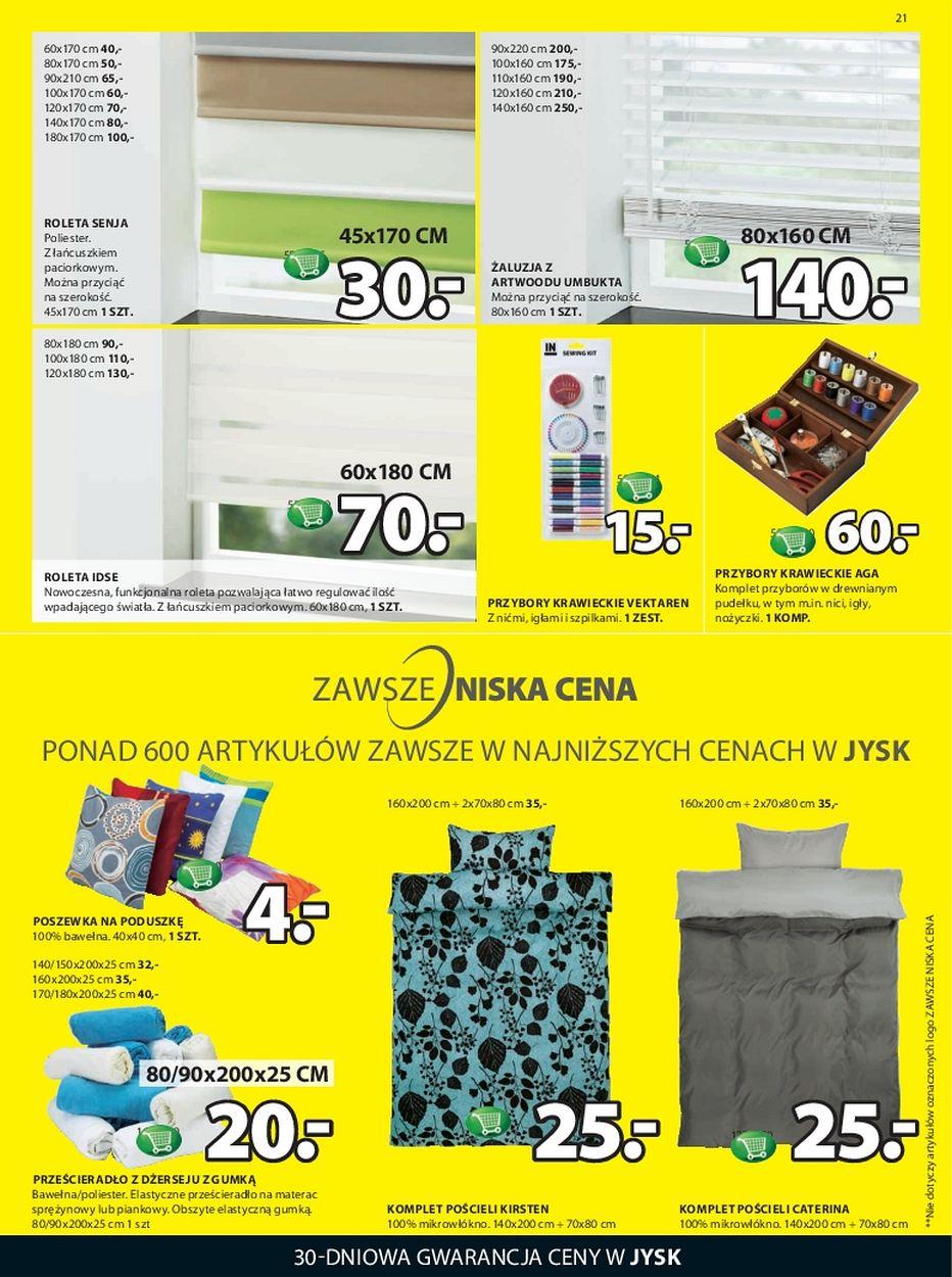Gazetka promocyjna Jysk str. 21