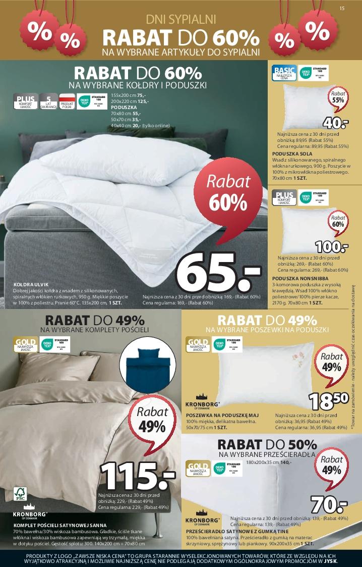 Gazetka promocyjna Jysk str. 15