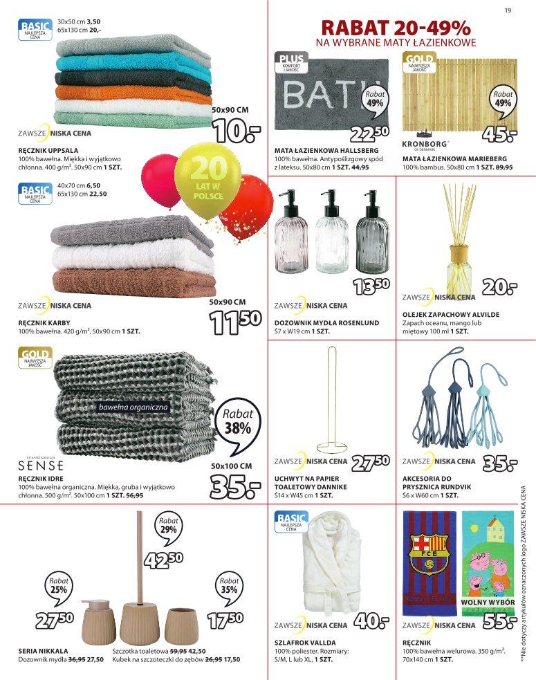 Gazetka promocyjna Jysk str. 19