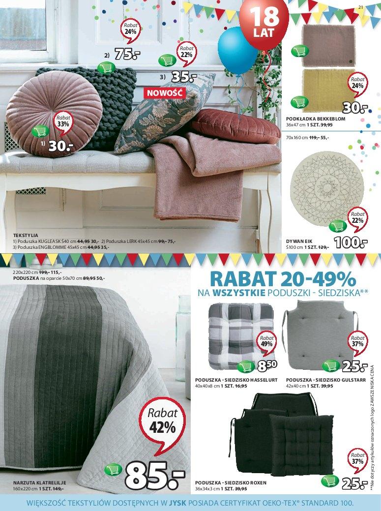 Gazetka promocyjna Jysk str. 21