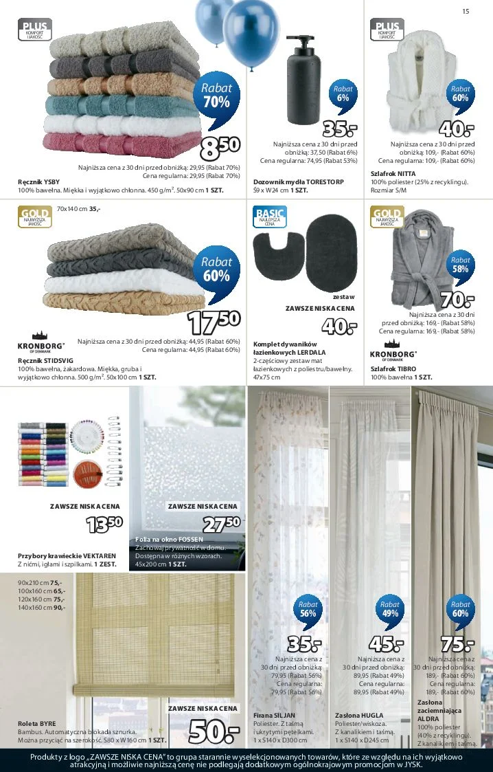 Gazetka promocyjna Jysk str. 15