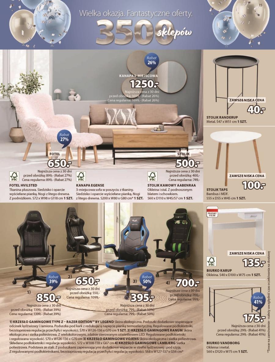 Gazetka promocyjna Jysk str. 15