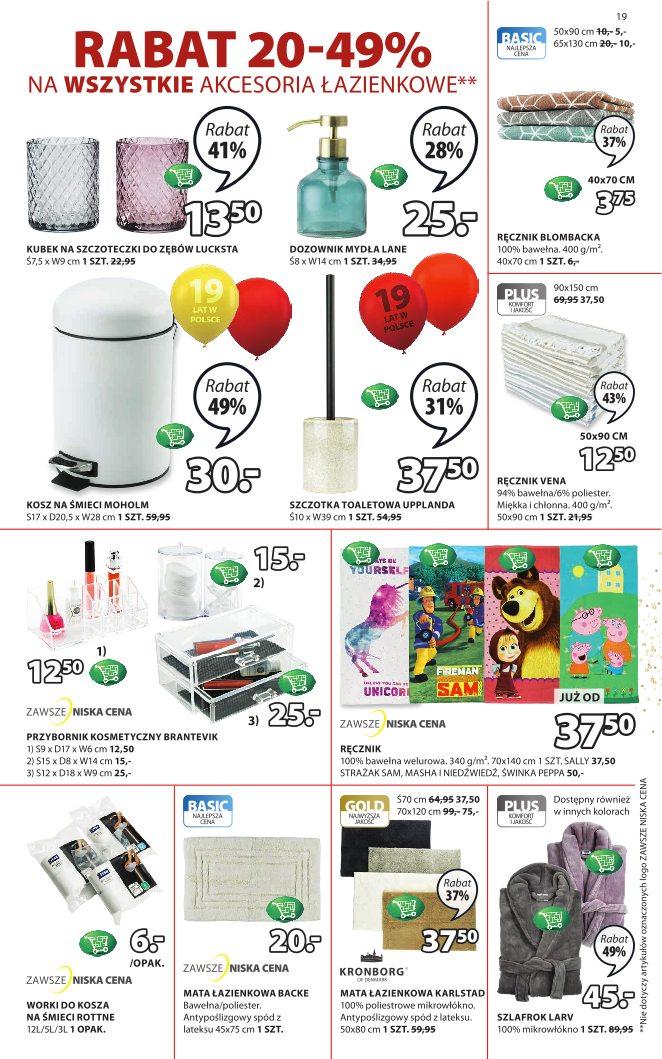 Gazetka promocyjna Jysk str. 19