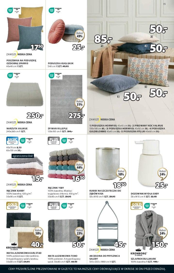 Gazetka promocyjna Jysk str. 15