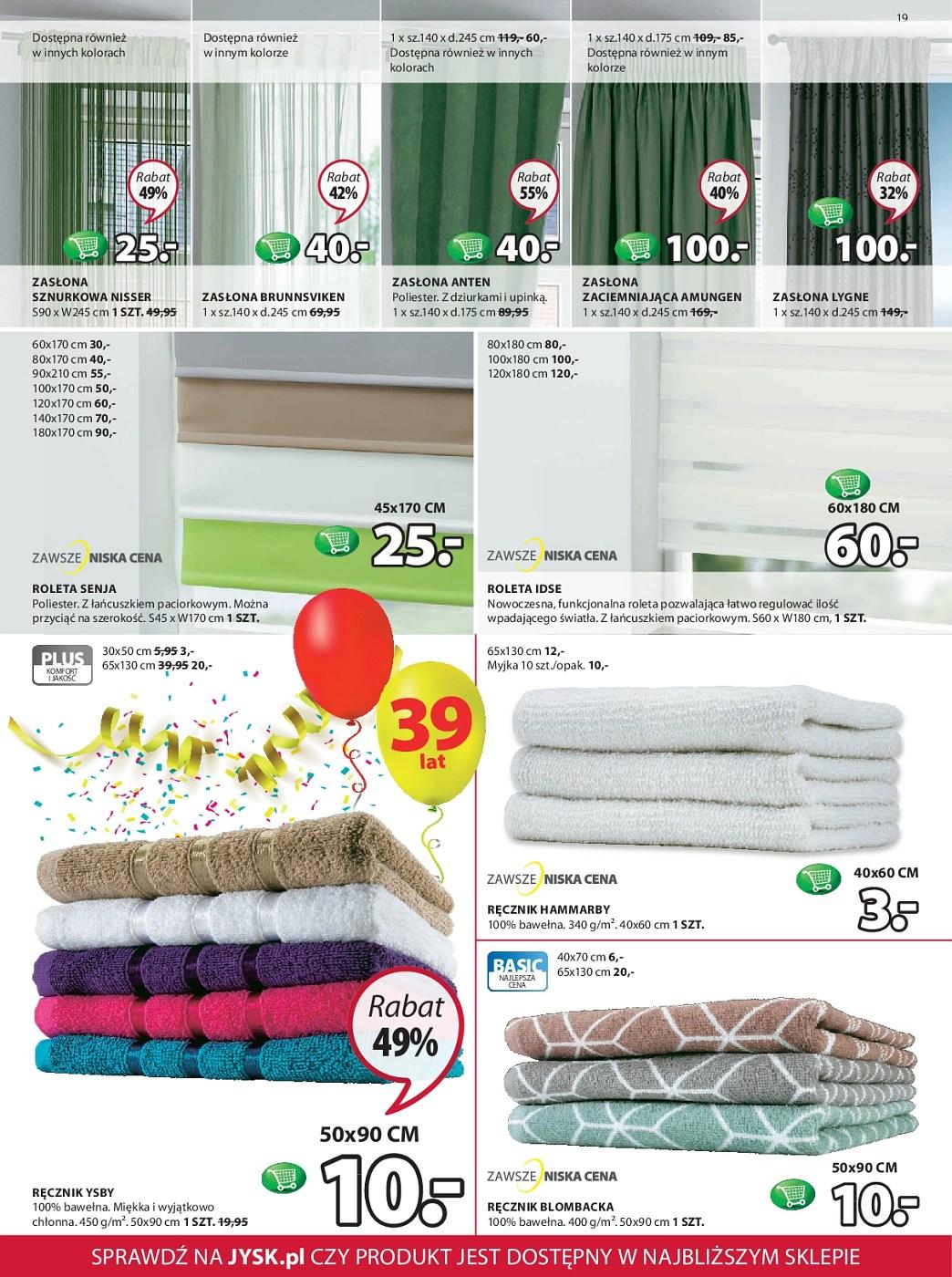 Gazetka promocyjna Jysk str. 19