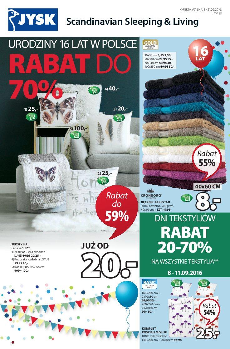 Gazetka promocyjna Jysk str. 1