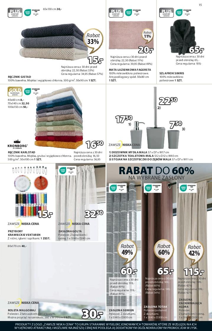 Gazetka promocyjna Jysk str. 15