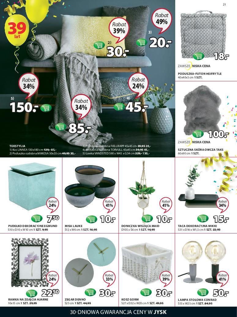 Gazetka promocyjna Jysk str. 21